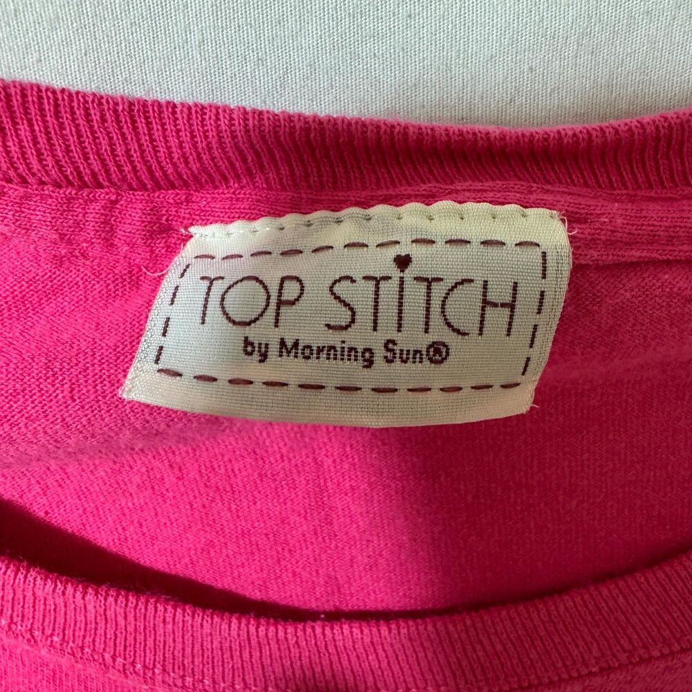 Flip Flop Sea Shells Shirt Pink Womens Large Graphic Tee Casual Beach Summer Top - Picture 3 of 5